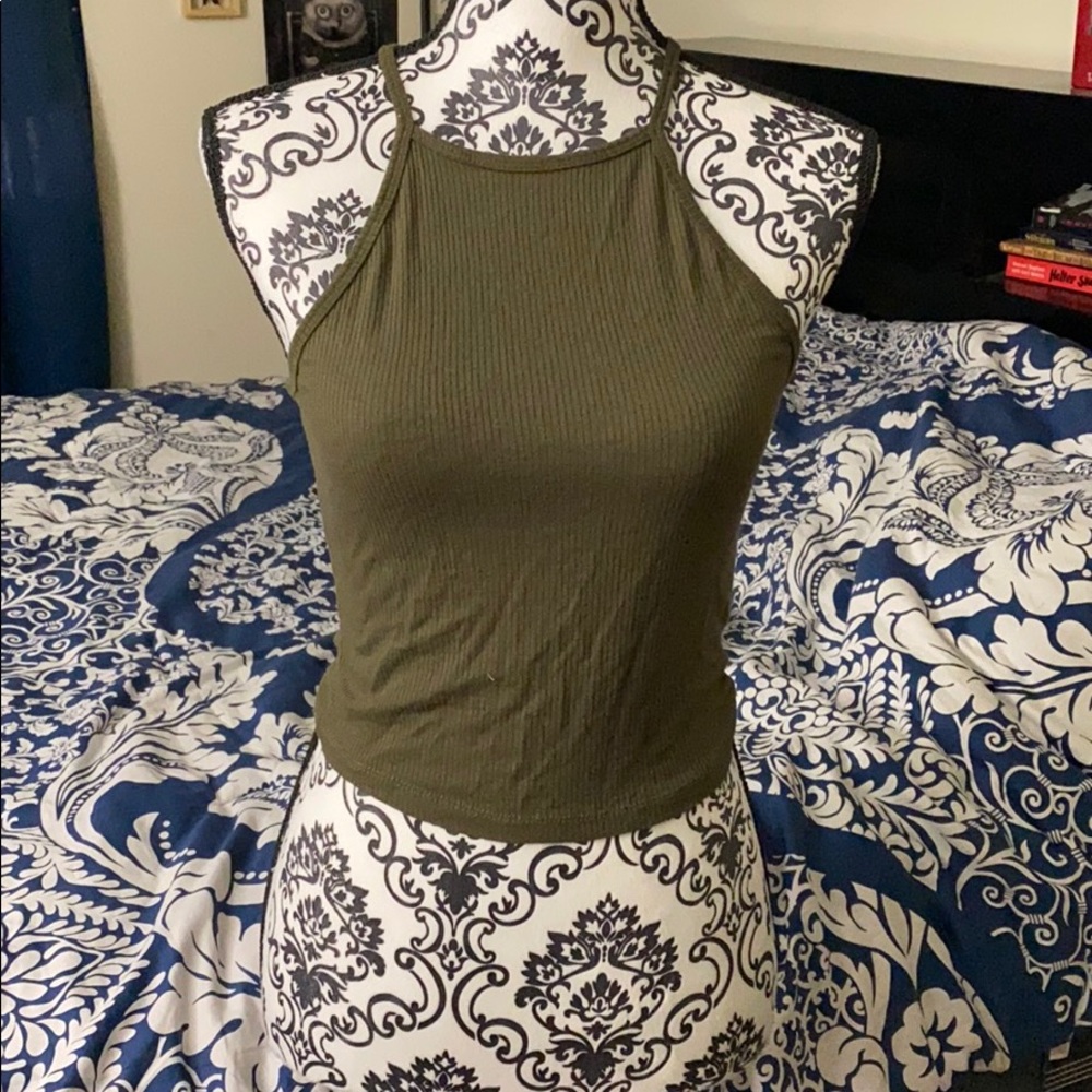 Ambiance high neck crop top